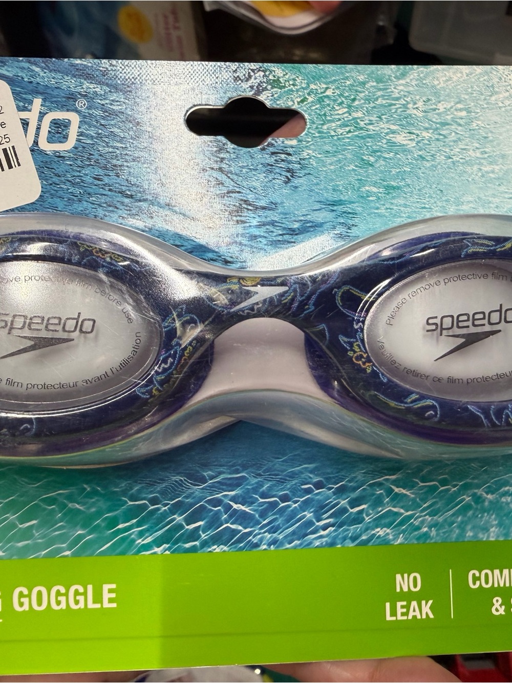 Speedo Blue Pattern Swim Goggles
